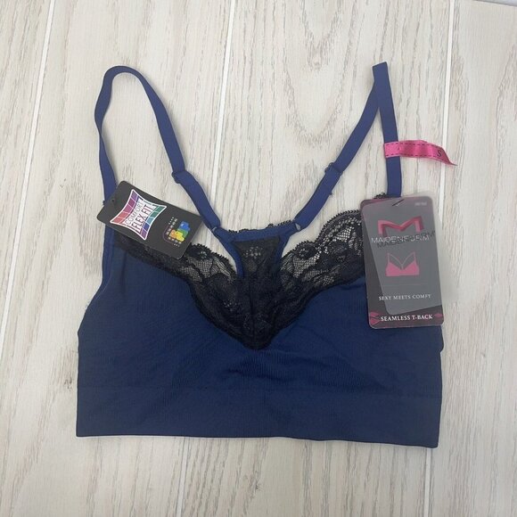 Maidenform Size S  Women's Fit to Flirt Seamless Lace T-Back DM7968 -E6T- NWT - Picture 1 of 9